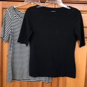 Ann Taylor boat neck tee shirt bundle